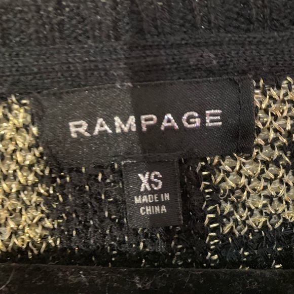 Rampage‎ sweater gold and black size XS - Picture 4 of 7